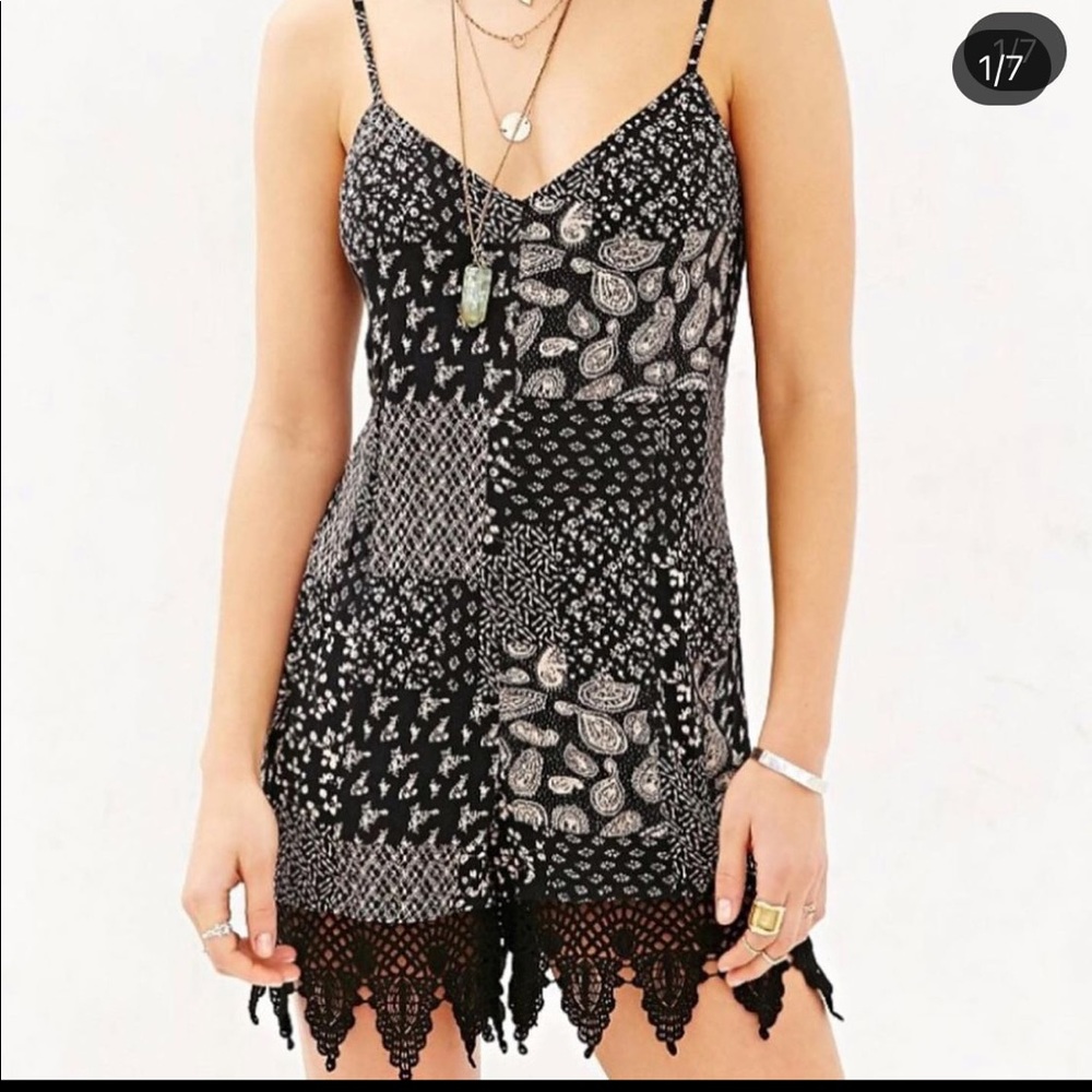 Urban outfitters bandanna print romper